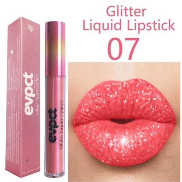 Women's Metallic liquid lipstick lip gloss glitter - Picture 9 of 10